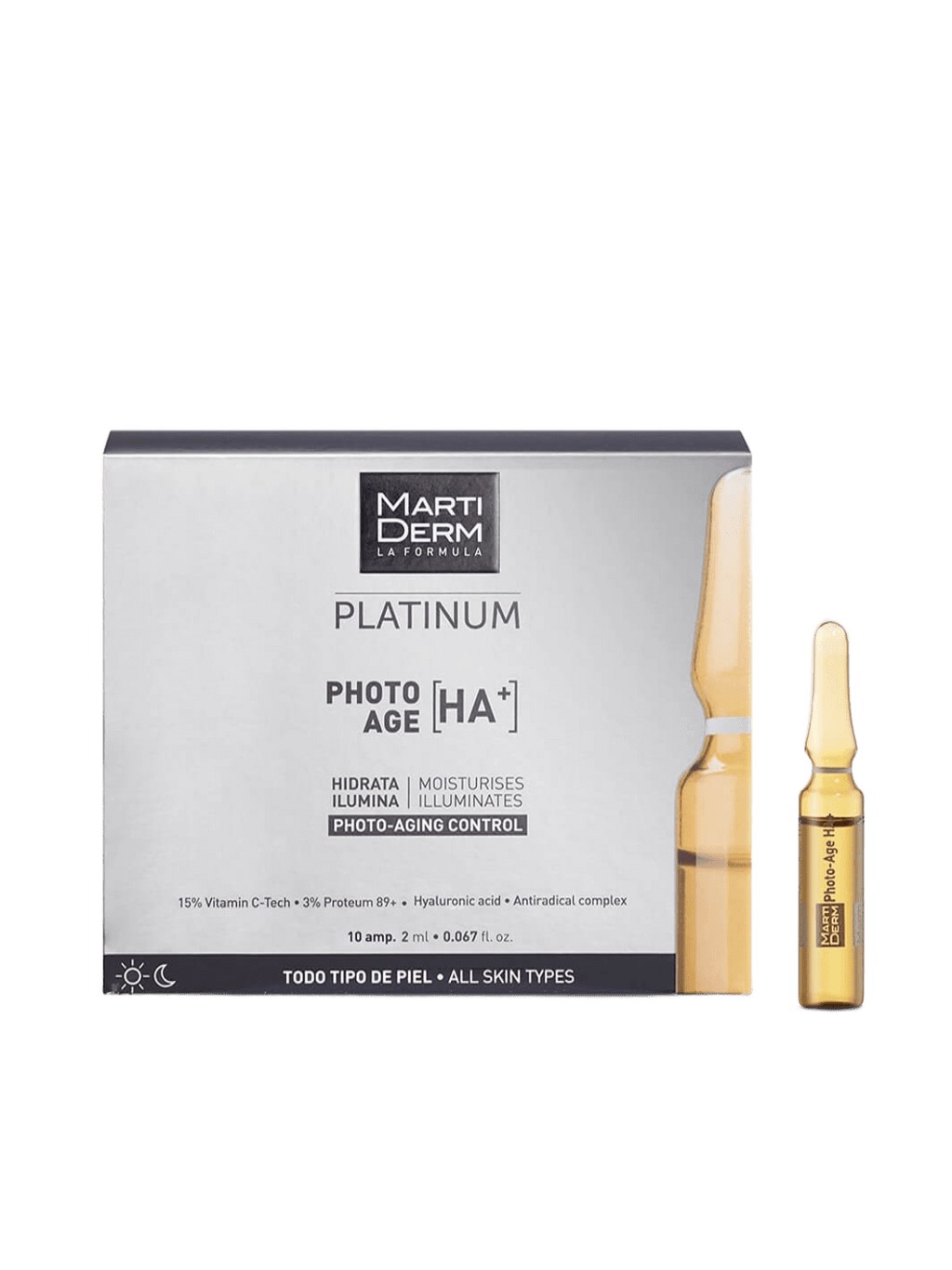 Platinum Photo Age [HA+] – Ampollas Anti-Edad con Vitamina C y Ácido Hialurónico