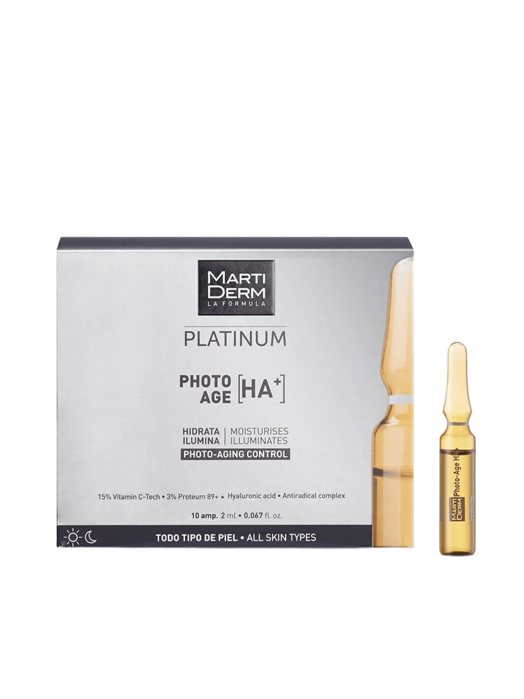 Platinum Photo Age [HA+] – Ampollas Anti-Edad con Vitamina C y Ácido Hialurónico